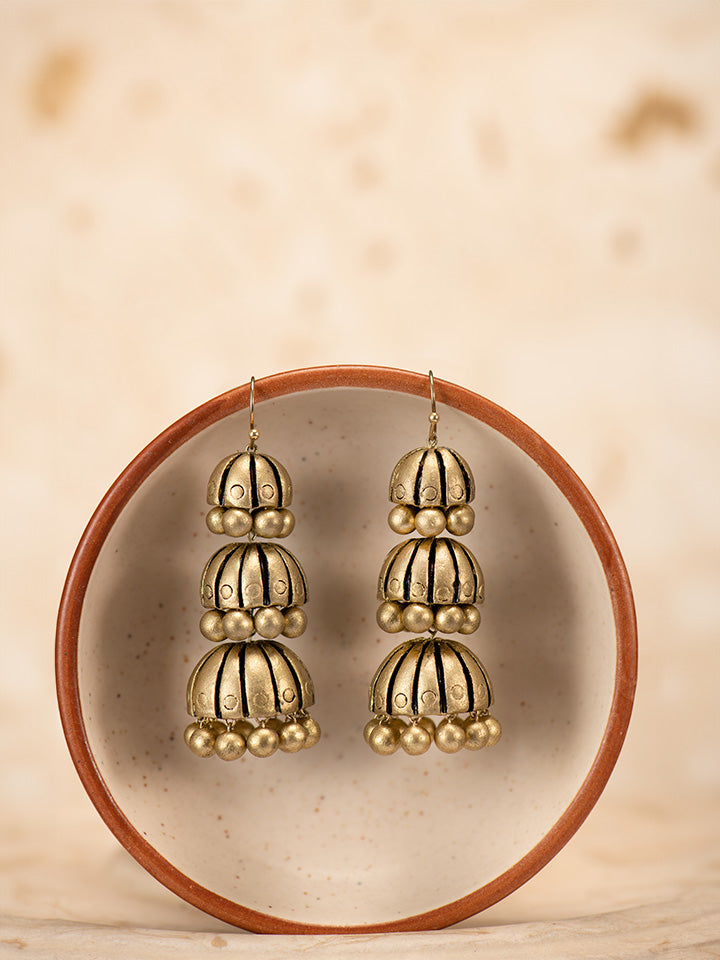 Gold-Long-Festive-Jhumka-for-women