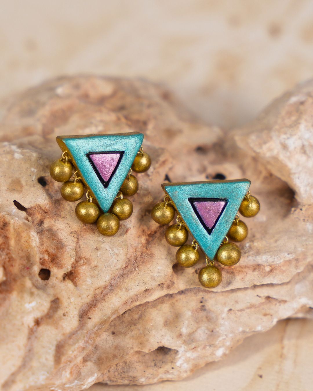 Blue-handcrafted-studs