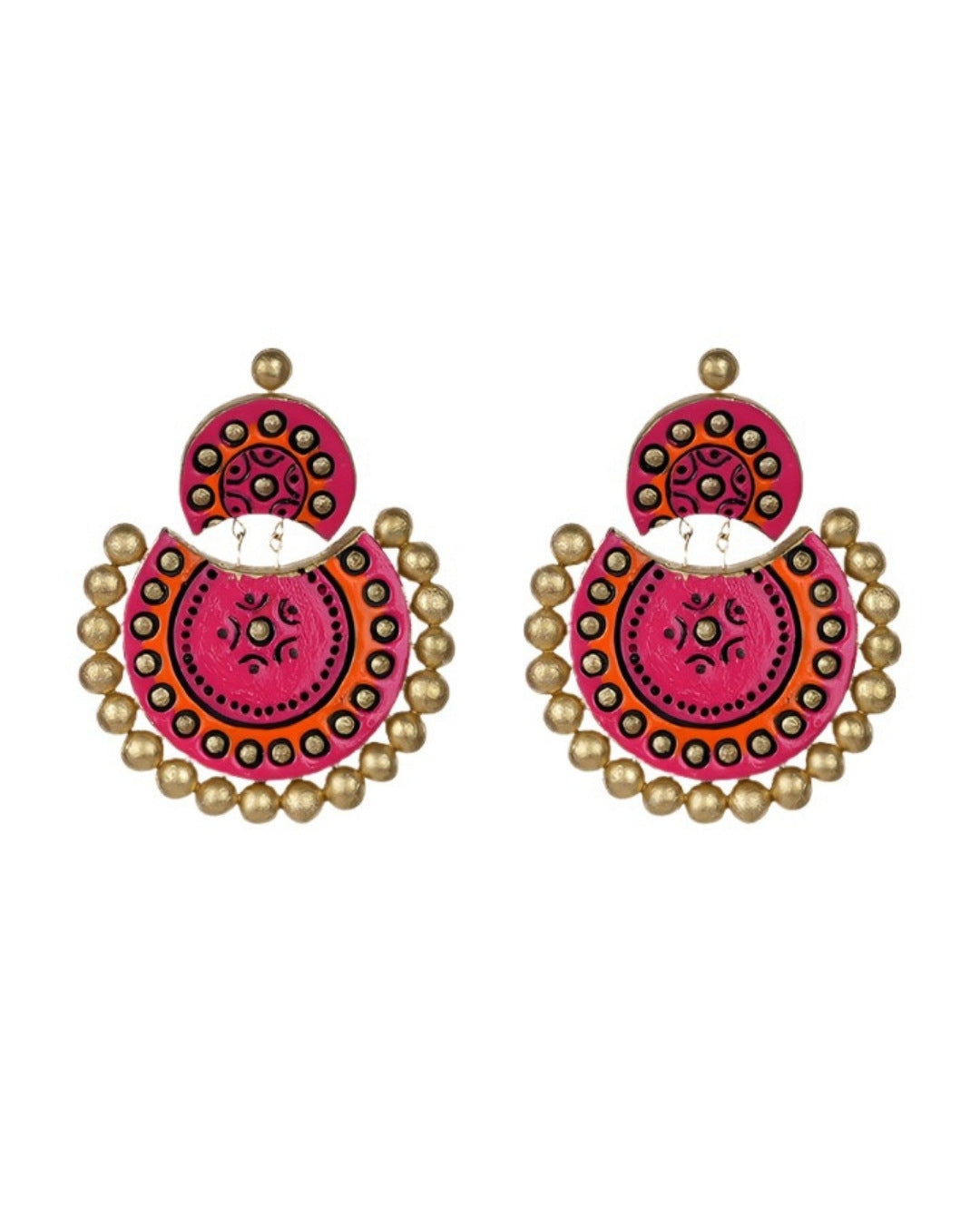 Terracotta-Chandbali-Earring-For-Anniversary