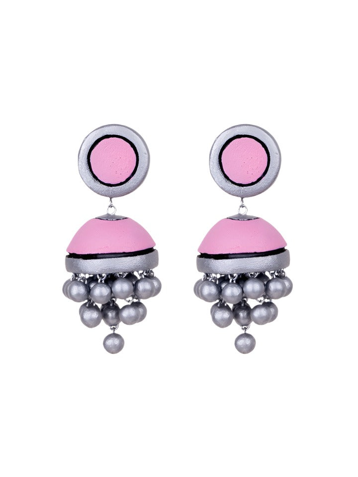 Pink-Contemporary-Long-Jhumka 