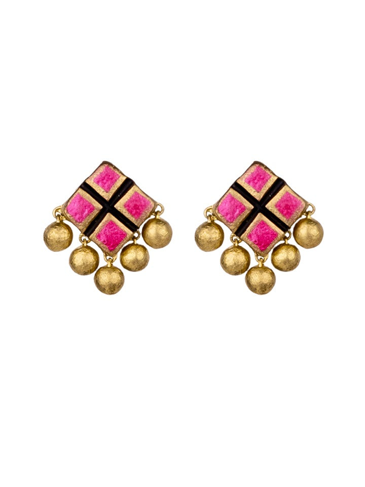 Pink-Terracotta-Studs