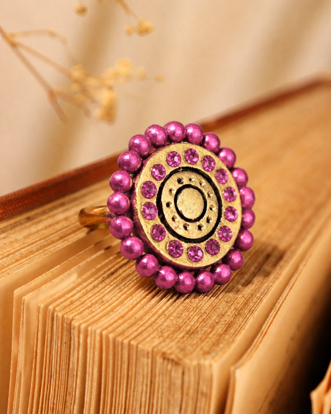 Pink Pearl Ring