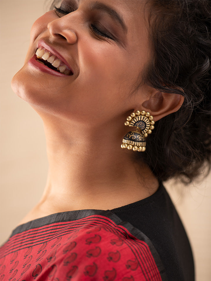 Gold-Antique-Jhumka