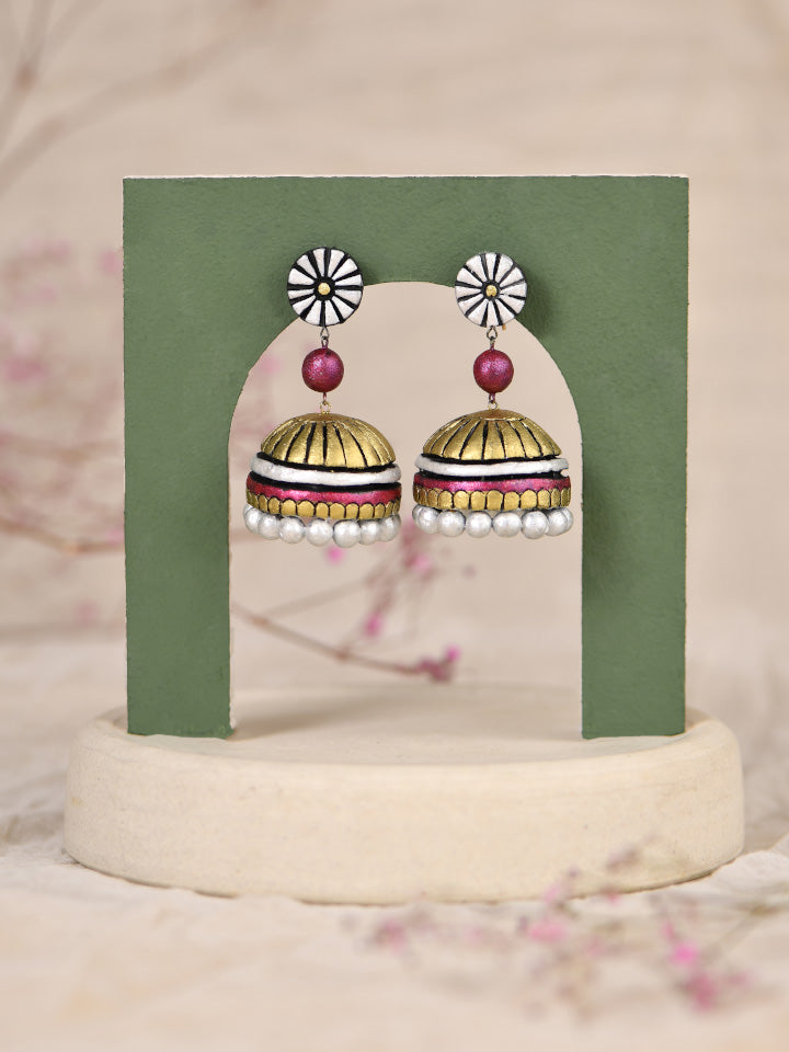 Terracotta-Jhumka-Earrings