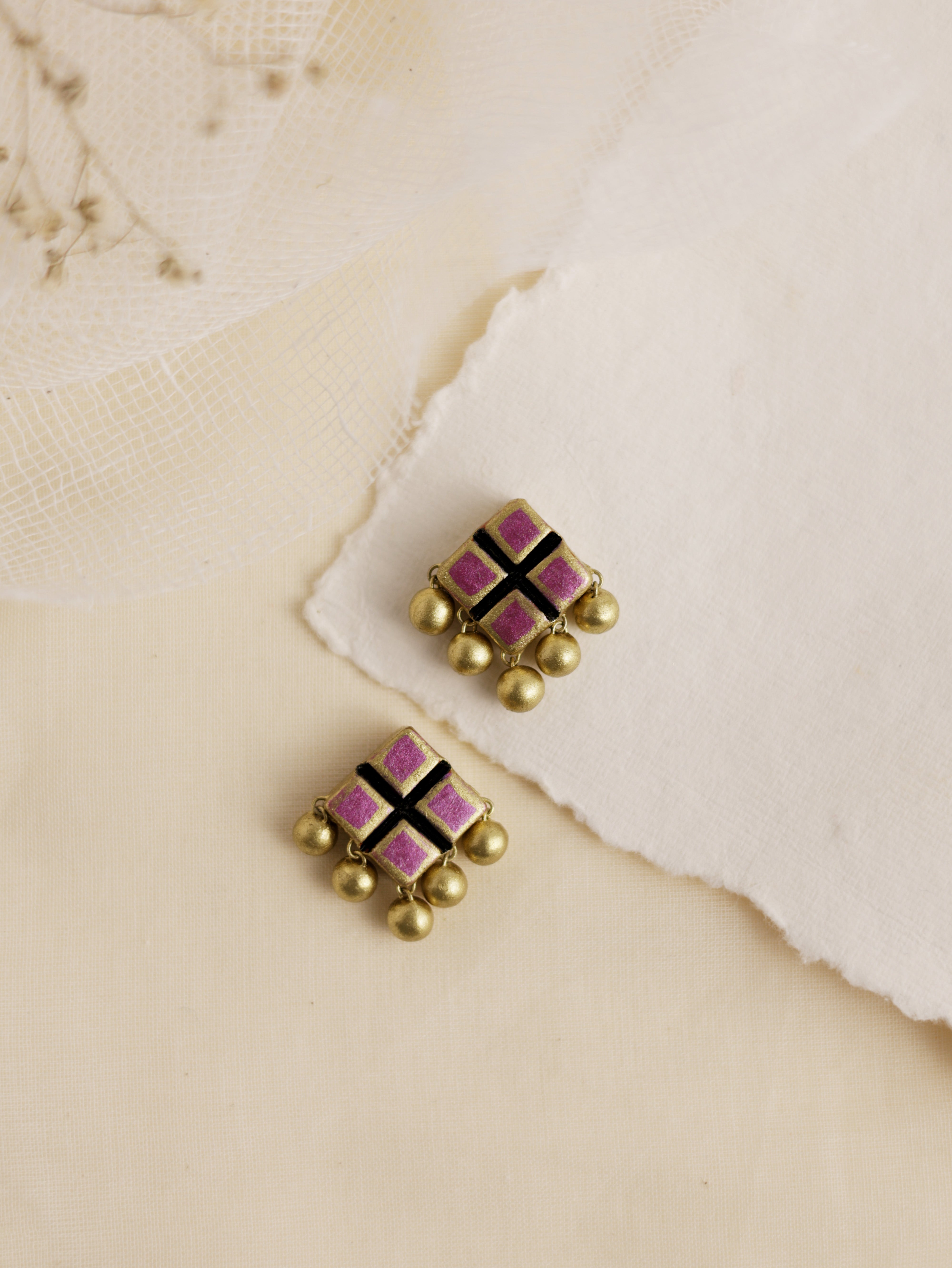 Mosaic Charm Studs