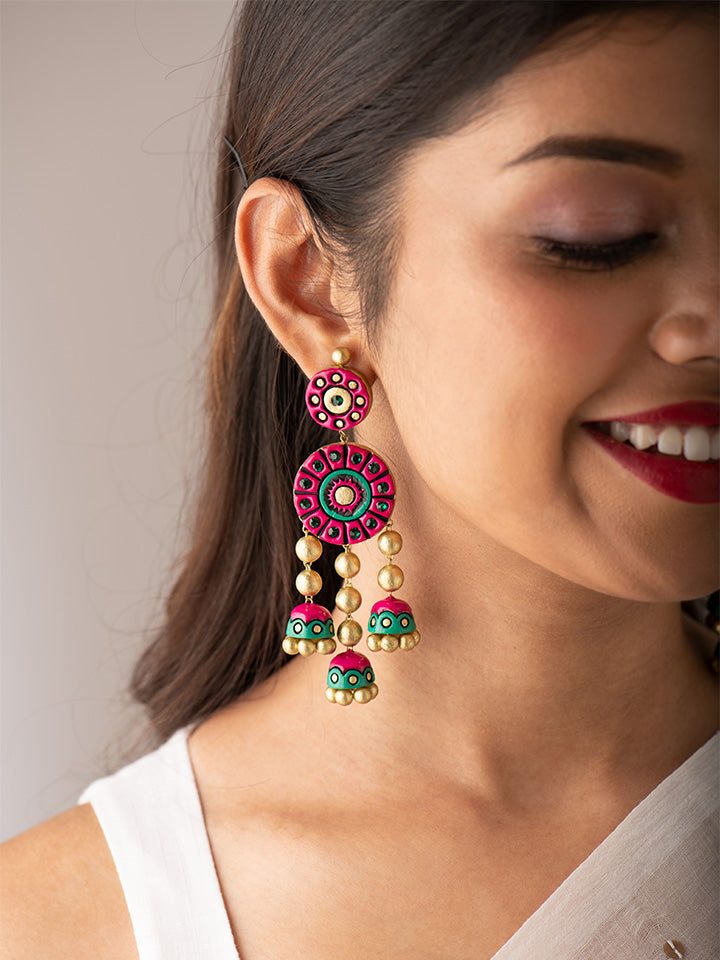 Pink-Hanging-Gift-Earrings