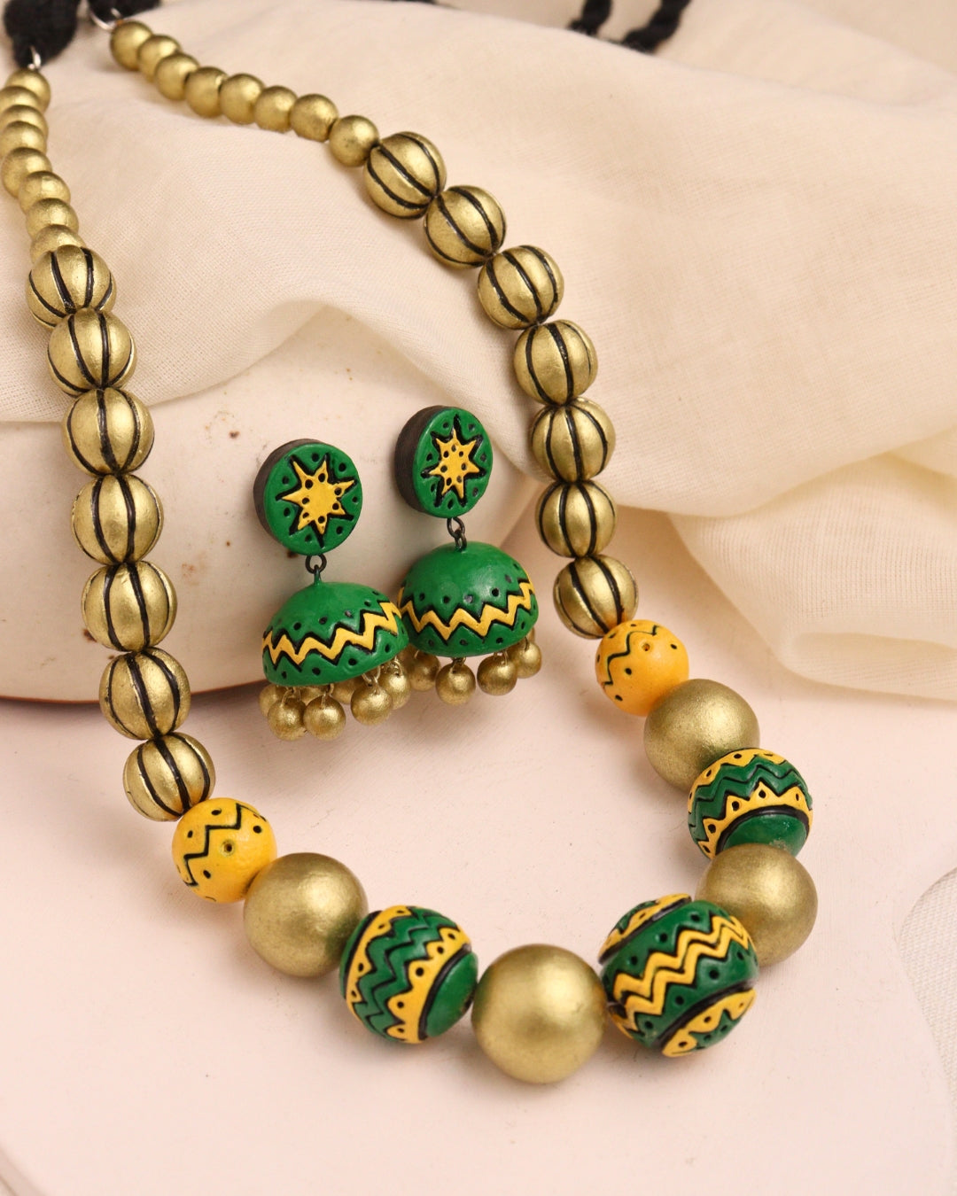 Handcrafted-Long-pendant-set