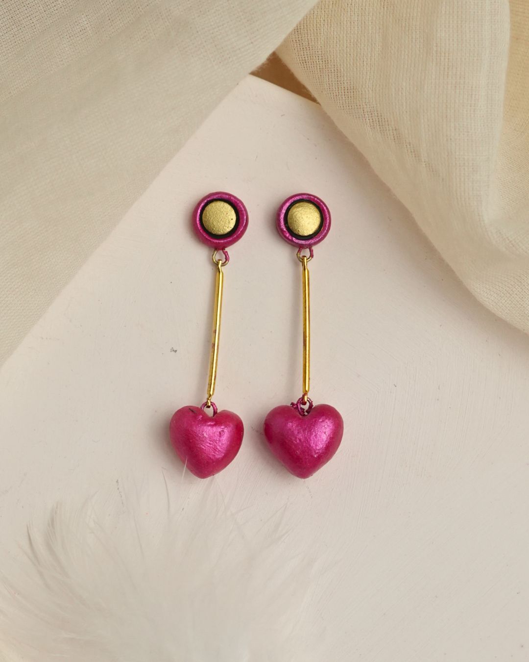 Hanging Heart Earrings