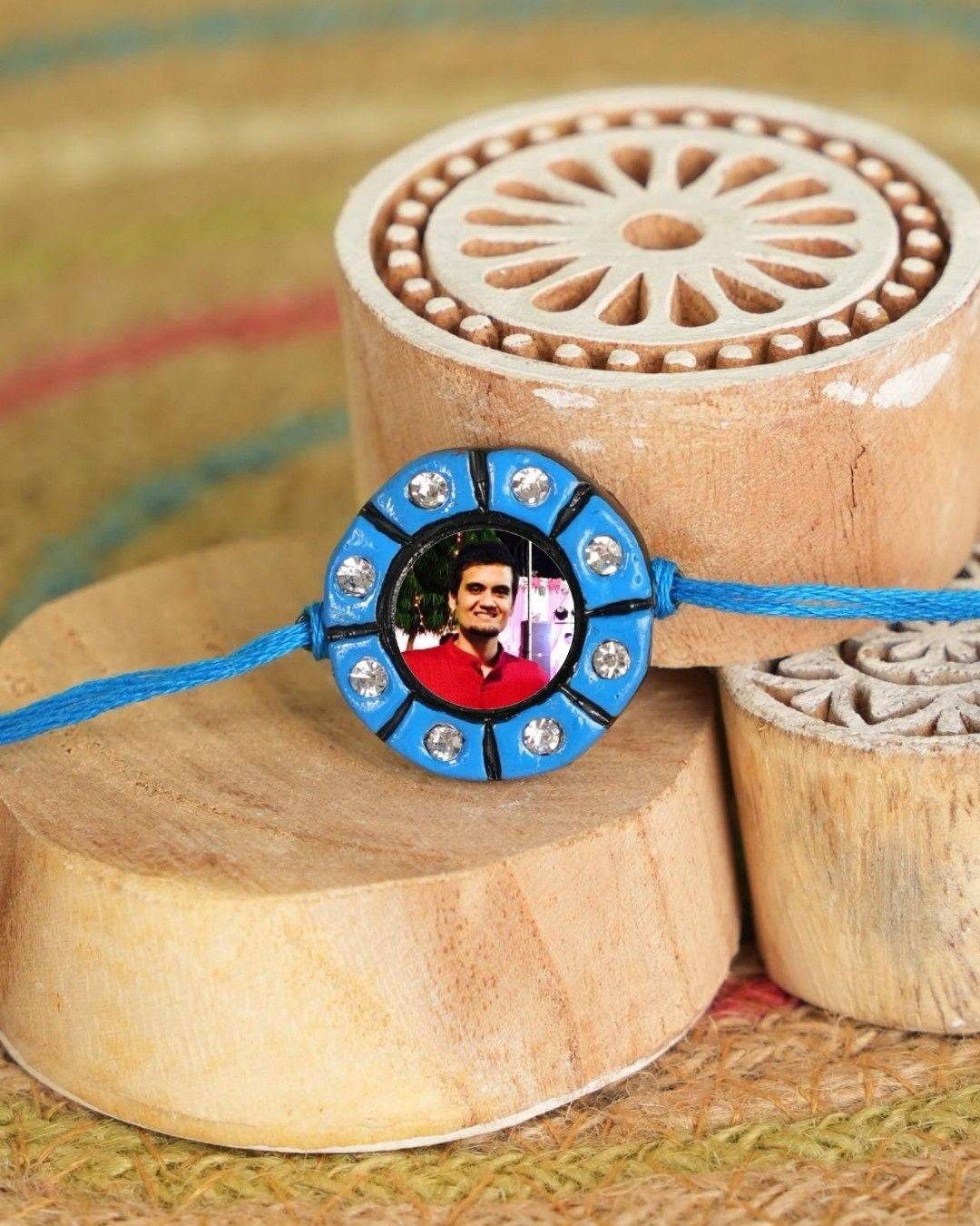 Custom Photo Charm Rakhi