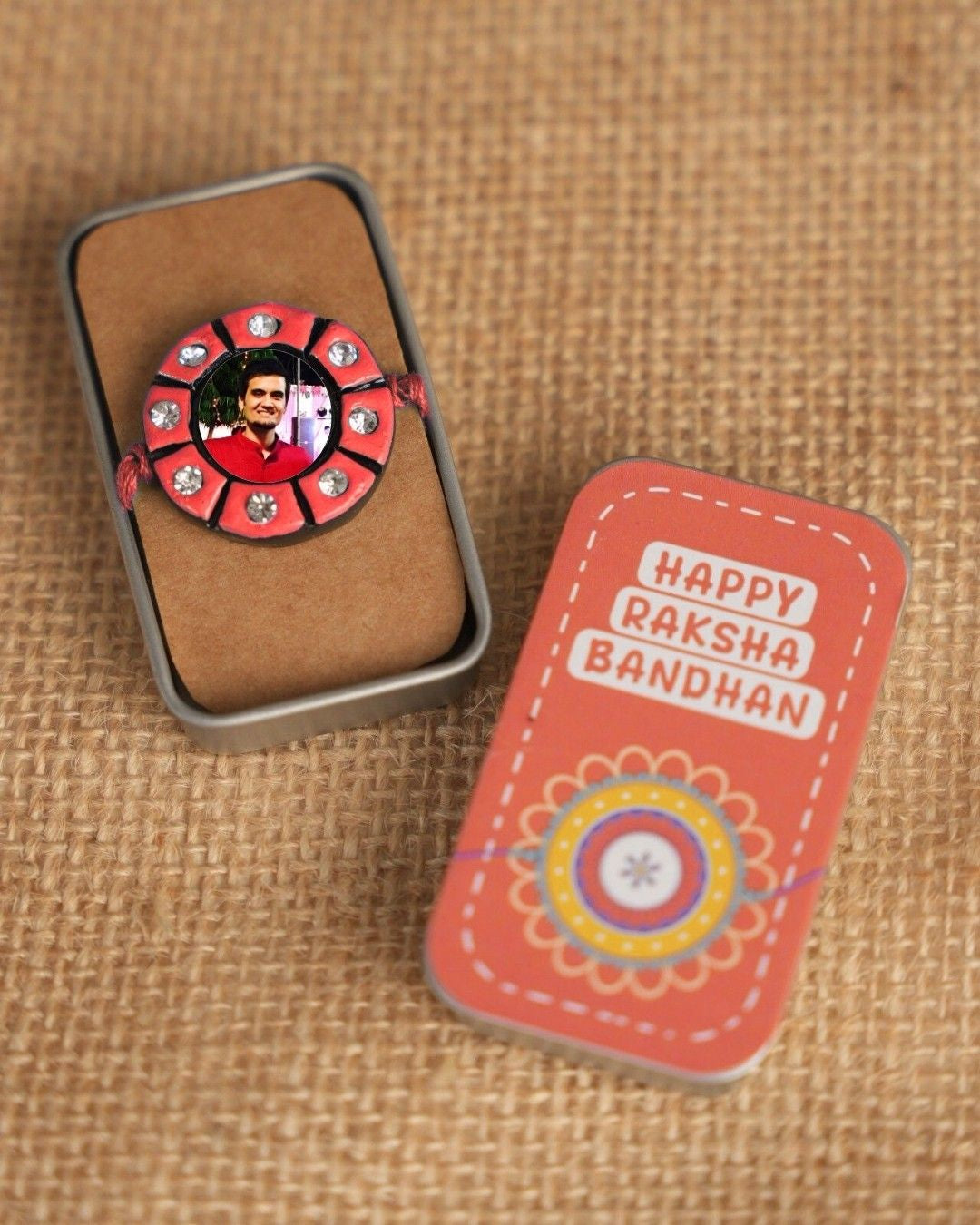 Custom Photo Charm Rakhi