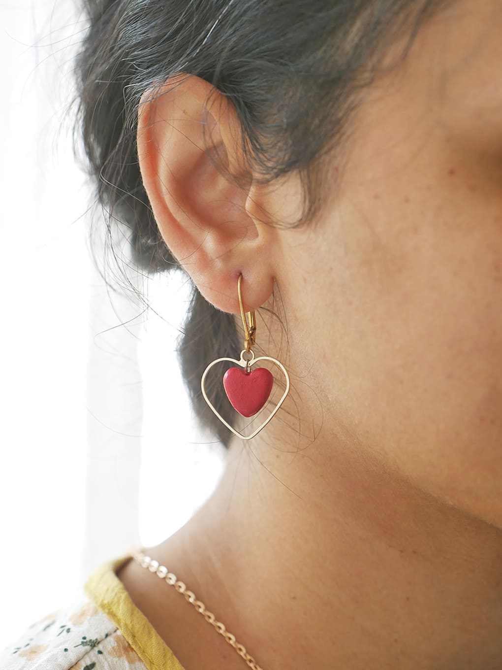 Dainty Heart Earrings