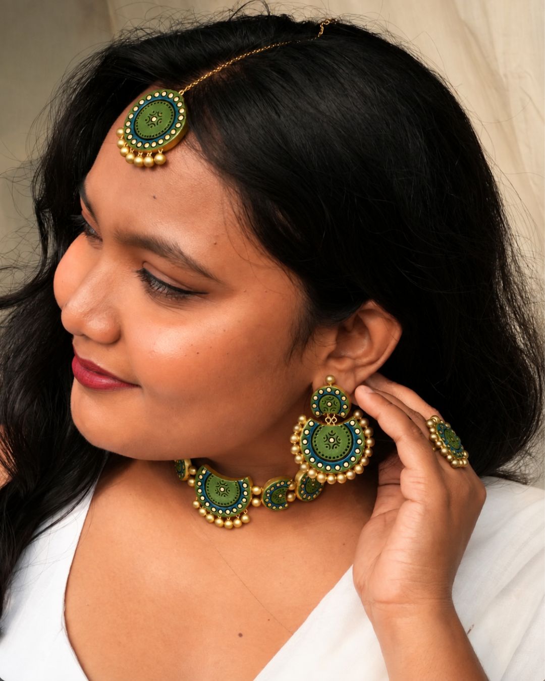 chandbali-choker-set