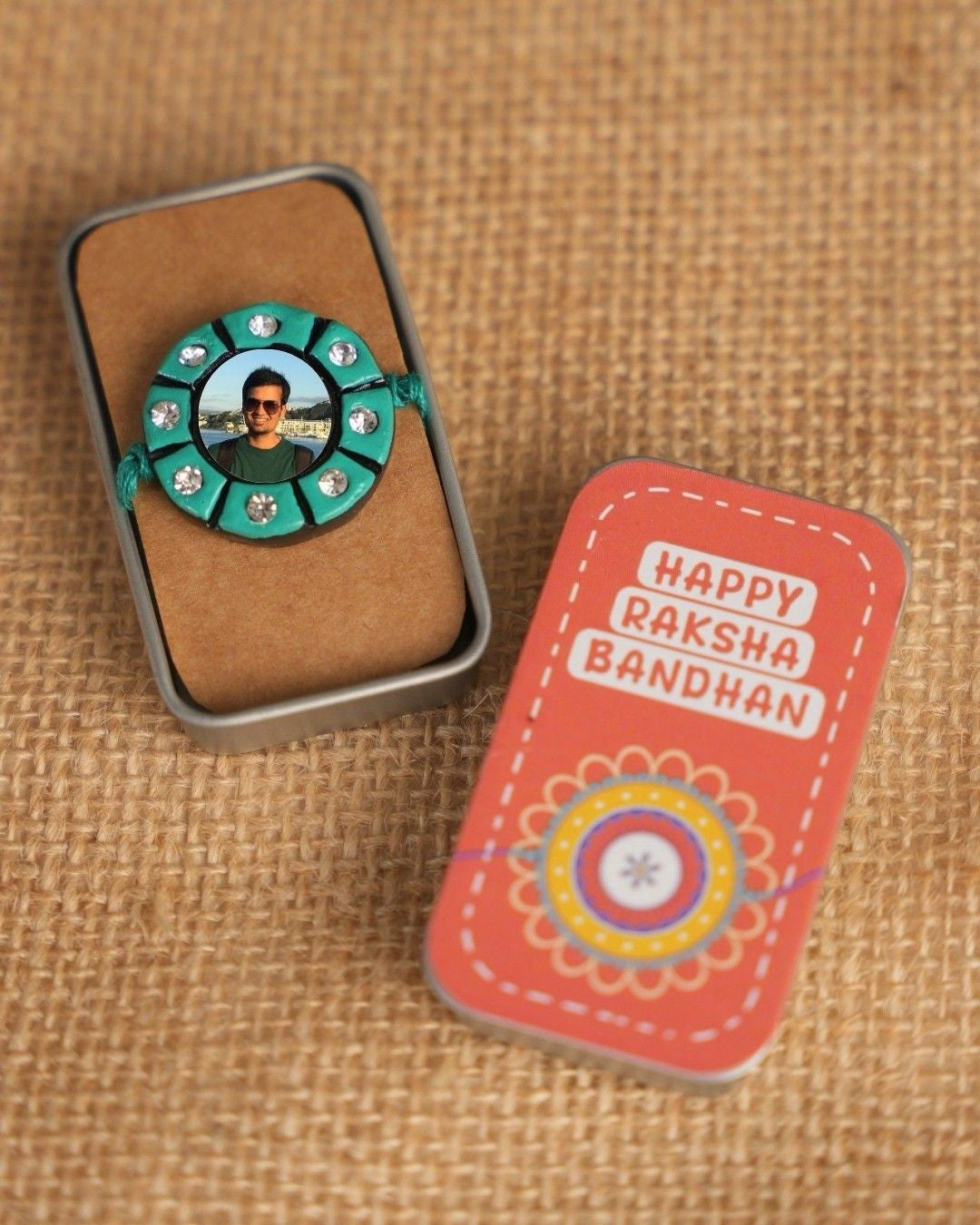 Custom Photo Charm Rakhi