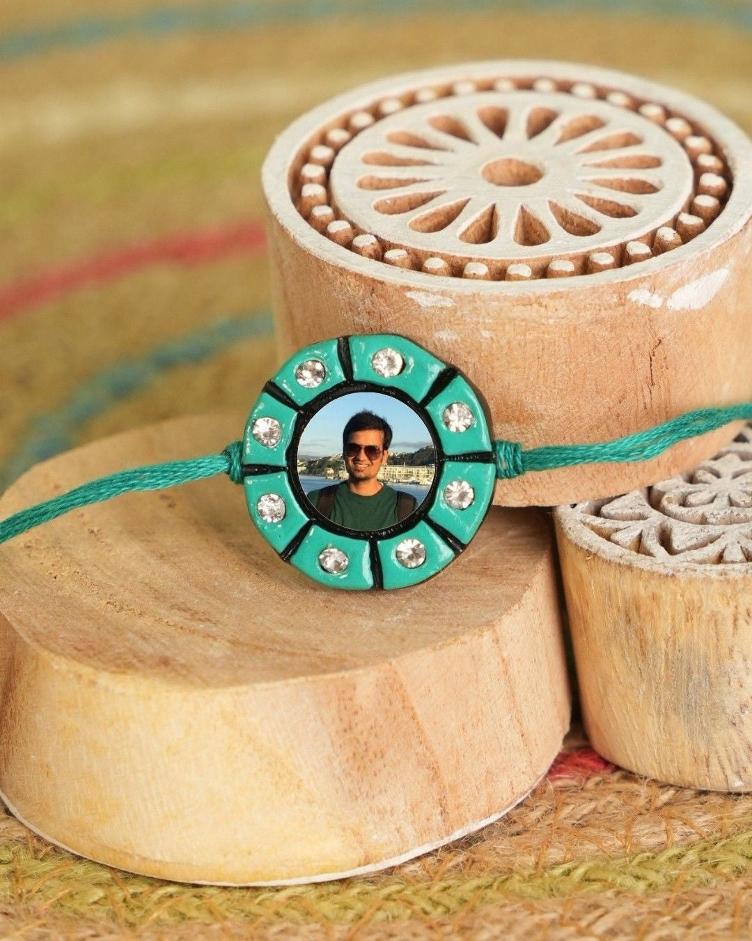 Custom Photo Charm Rakhi