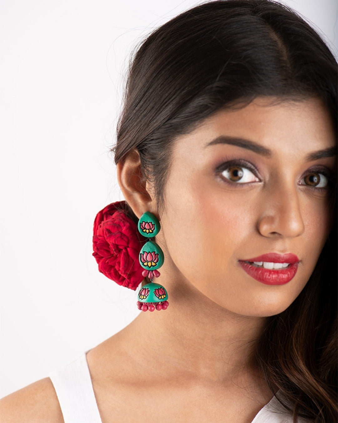 Long-Lotus-Jhumka-Earrings