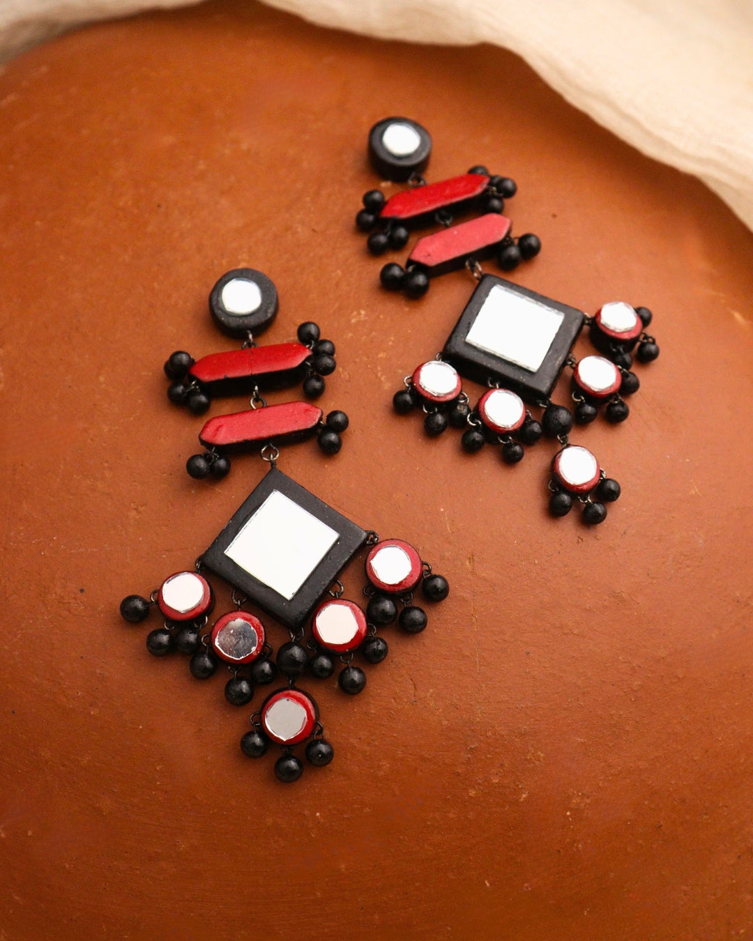black-red-earrings-garba-dancing