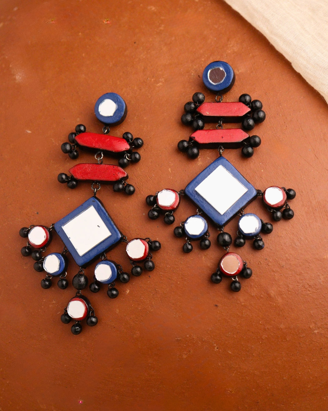 durga-puja-red-earrings