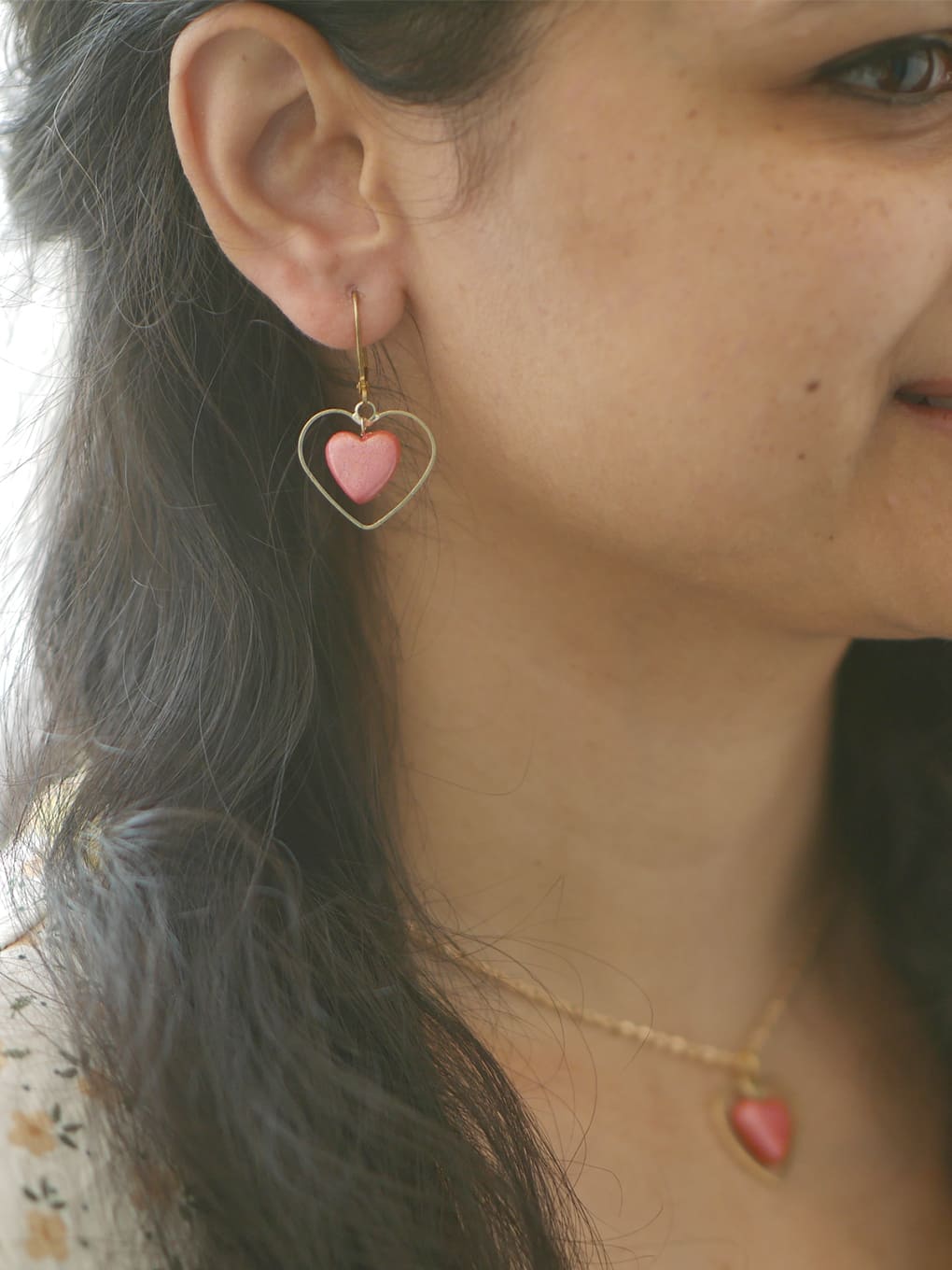 Dainty Heart Earrings