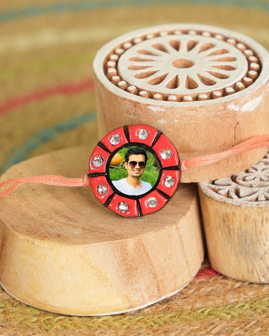 Custom Photo Charm Rakhi