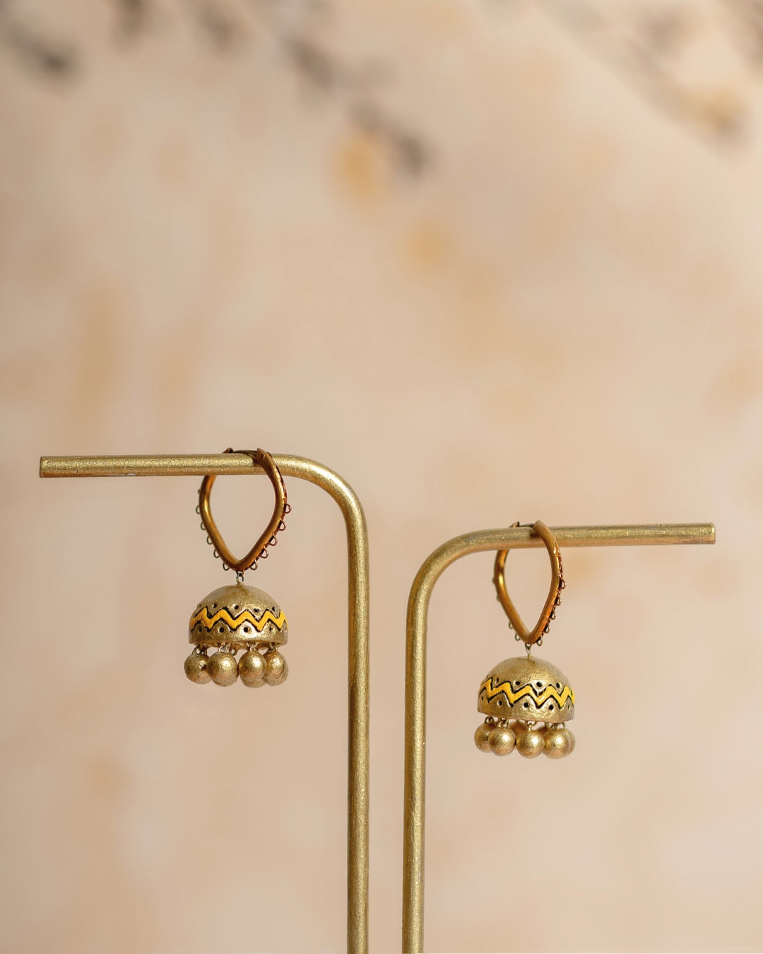 yellow-jhumks-hoops